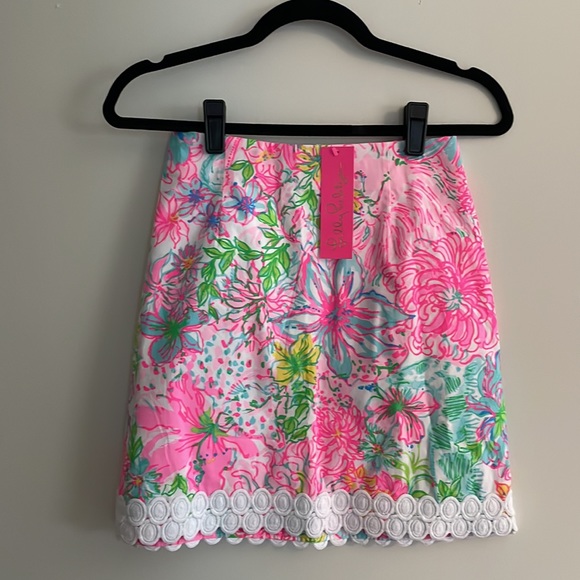 NWT Lilly Pulitzer Floral Izzy Skirt Size 00 - Picture 12 of 12